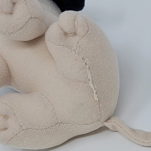 Miniature Lion Plush Baby Cub Tan Dark Brown Mane Sewn Face Mini Stuffed Animal - Picture 2 of 8